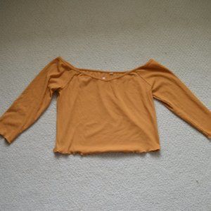 Orange Off The Shoulder Top